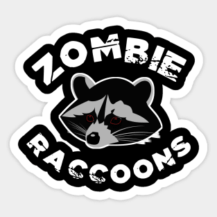 Zombie Raccoons TShirt Ohio Distemper Undead Raccoons Halloween Gift Sticker